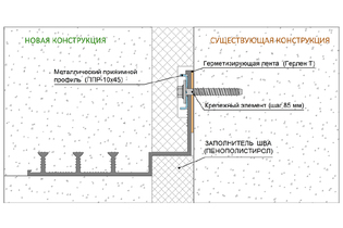Гидрошпонка Аквастоп ДОС-УГЛ-210/50-3/30 (ПВХ)